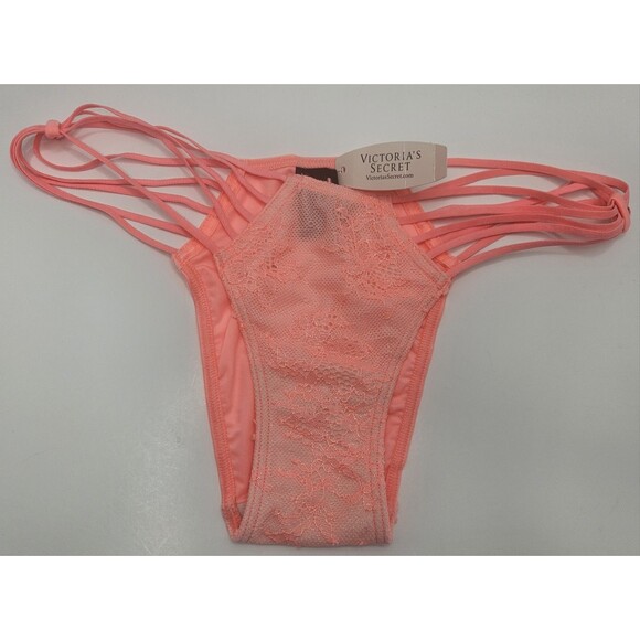 Victoria's Secret Cheekini Petit Bikini Panties NWT Pink XS/TP - string strappy - Picture 1 of 5